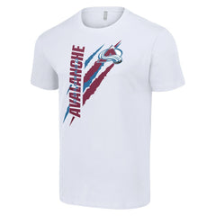 Colorado Avalanche - Starter Color Scratch T-Shirt White