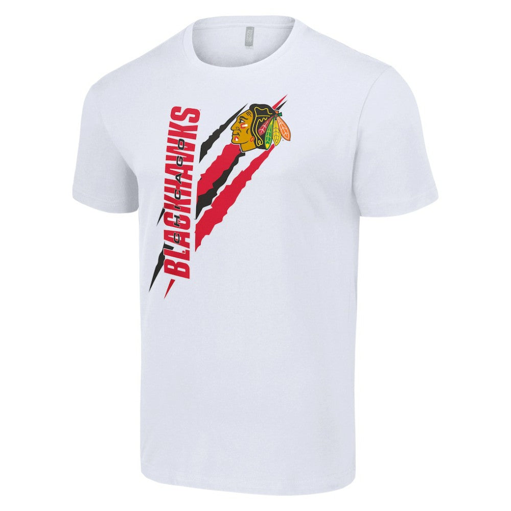 Chicago Blackhawks Starter Color Scratch T-Shirt White