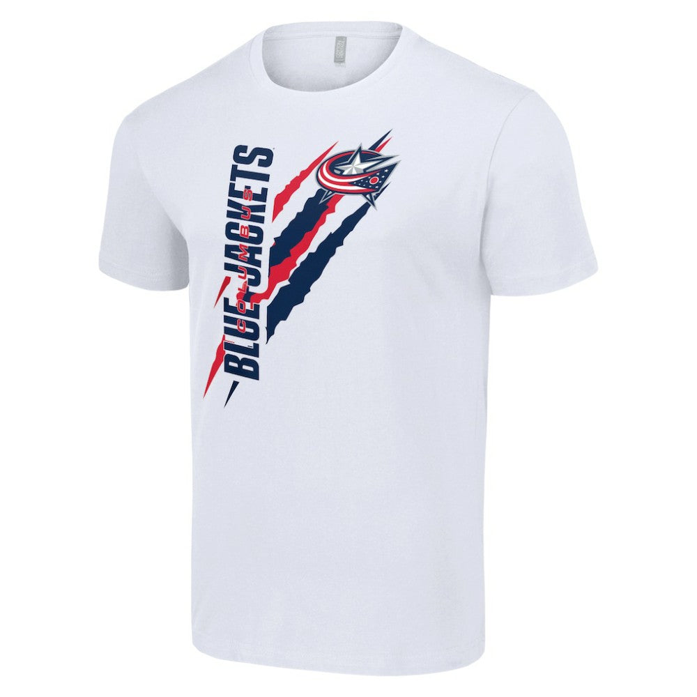 Columbus Blue Jackets - Starter Color Scratch T-Shirt White
