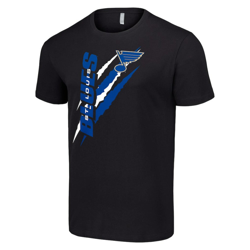 St. Louis Blues - Starter Color Scratch T-Shirt Black