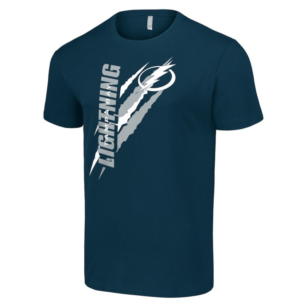 Tampa Bay Lightning - Starter Color Scratch T-Shirt Navy