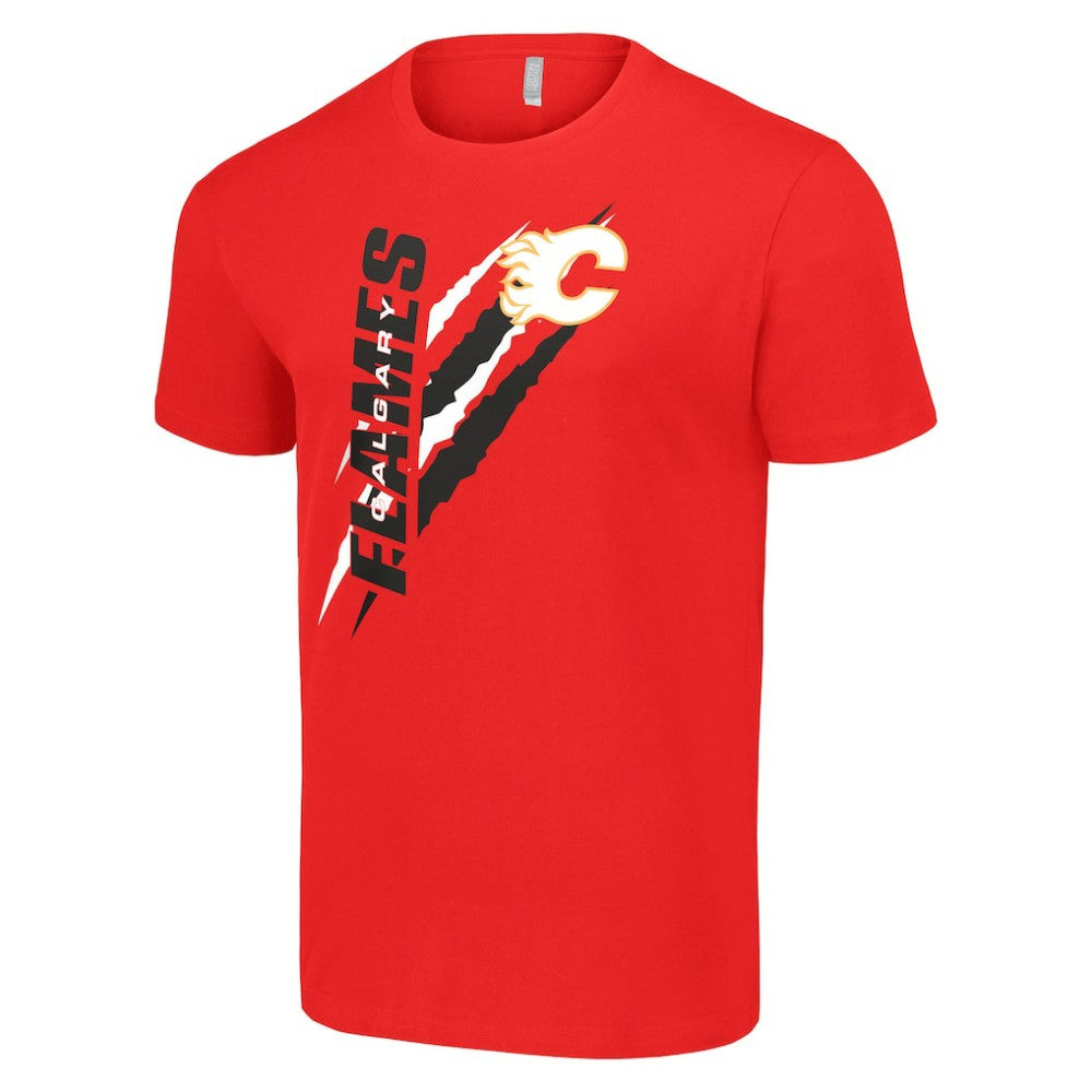 Calgary Flames - Starter Color Scratch T-Shirt Red