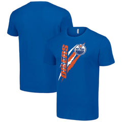 Edmonton Oilers - Starter Color Scratch T-Shirt Royal