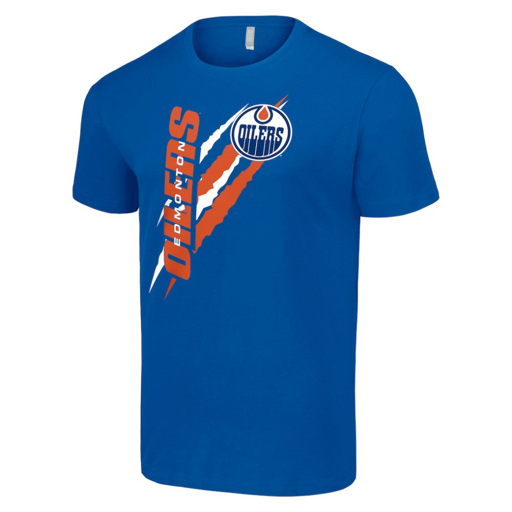 Edmonton Oilers - Starter Color Scratch T-Shirt Royal