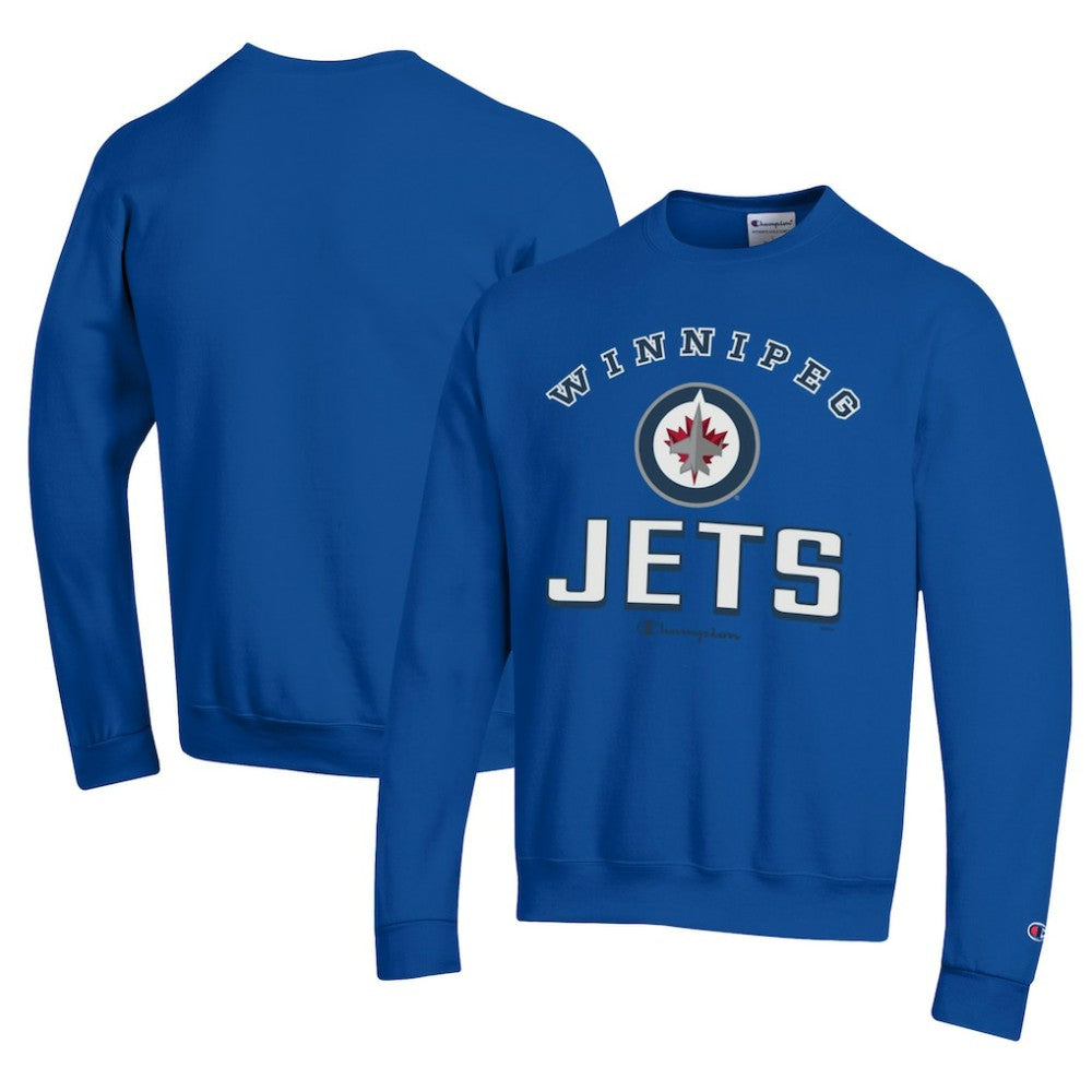 Winnipeg Jets - Champion Eco Powerblend Crewneck Sweatshirt Royal