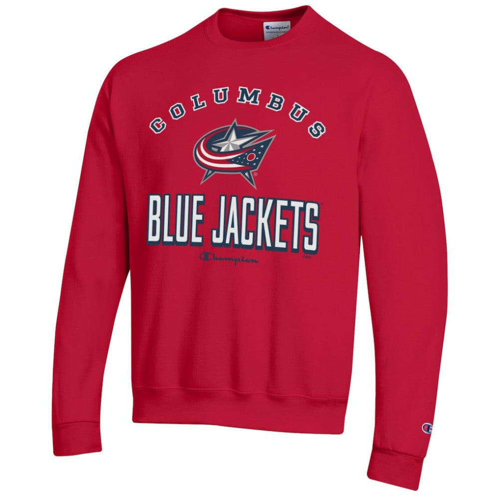 Columbus Blue Jackets - Champion Eco Powerblend Crewneck Sweatshirt Red