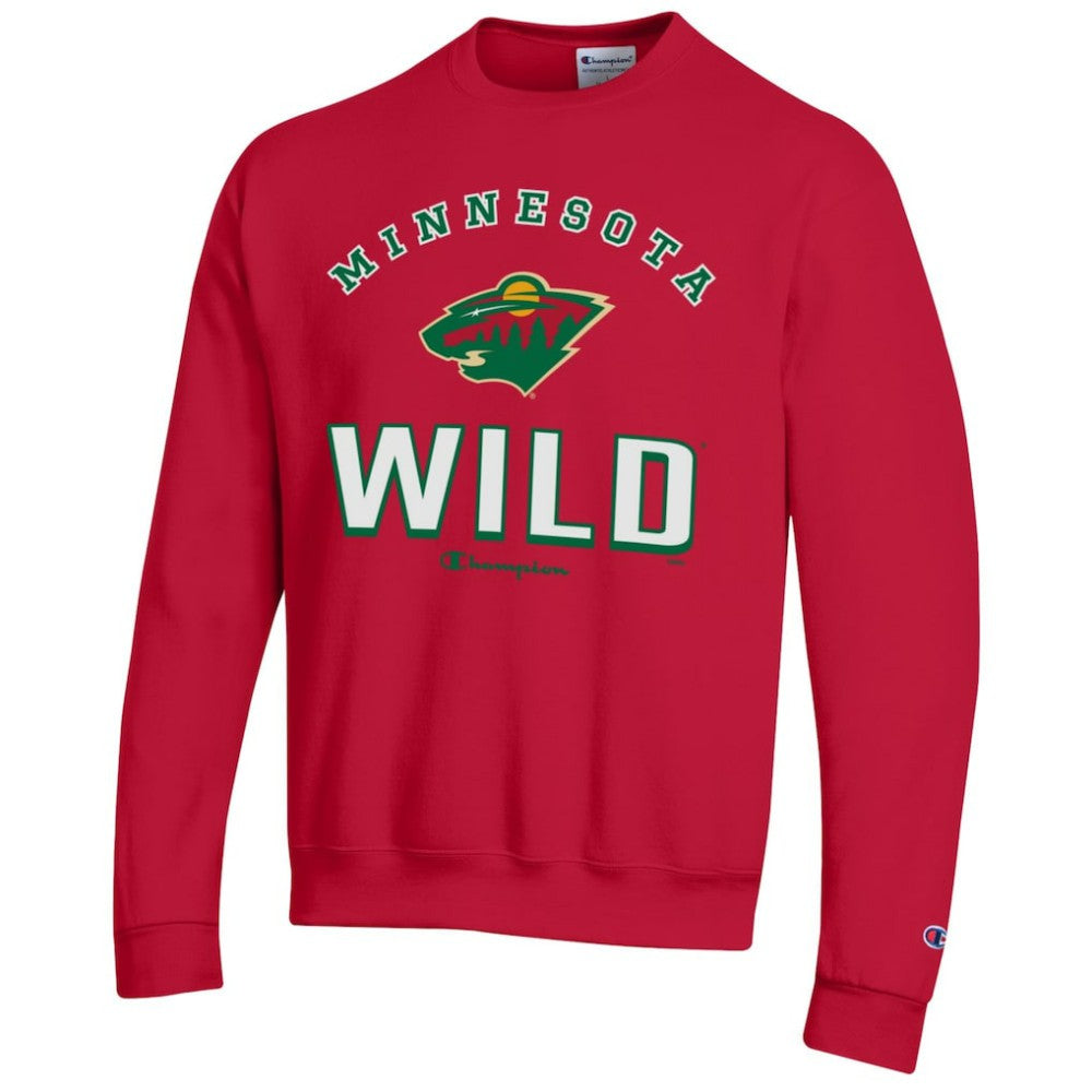 Minnesota Wild - Champion Eco Powerblend Crewneck Sweatshirt Red