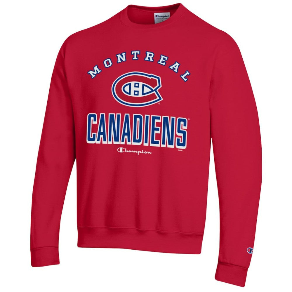 Montreal Canadiens - Champion Eco Powerblend Crewneck Sweatshirt Red
