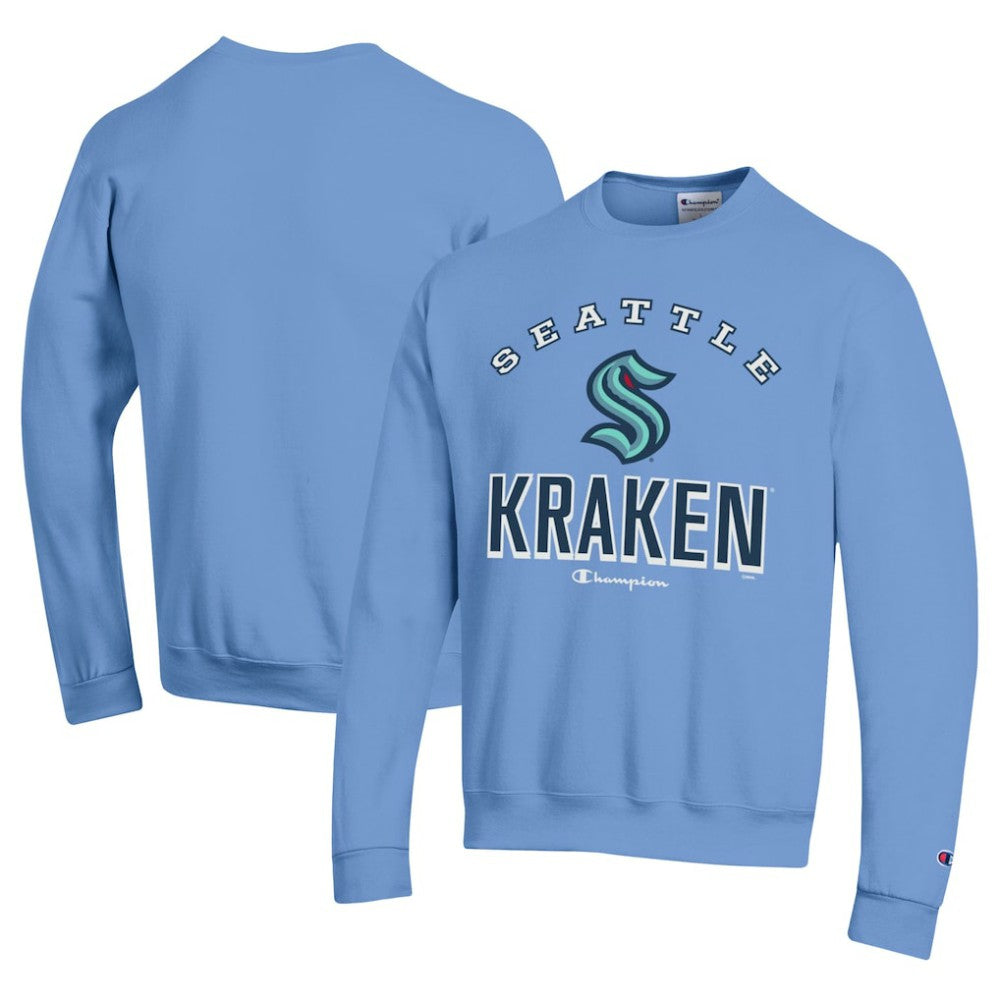 Seattle Kraken Champion Eco Powerblend Crewneck Sweatshirt Light Blue