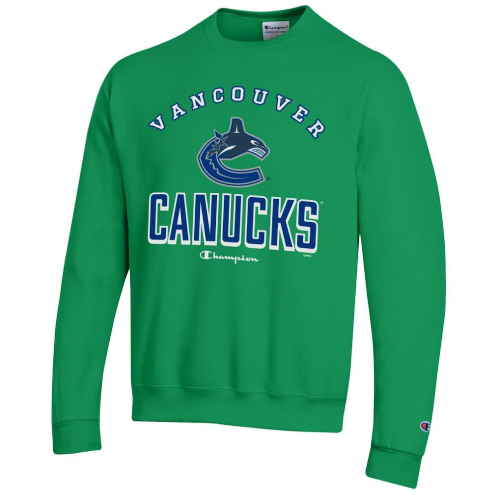 Vancouver Canucks - Champion Eco Powerblend Crewneck Sweatshirt Green