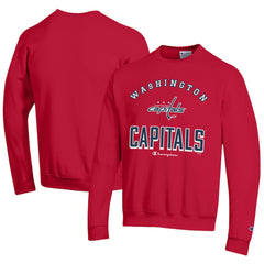 Washington Capitals Champion Eco Powerblend Crewneck Sweatshirt Red