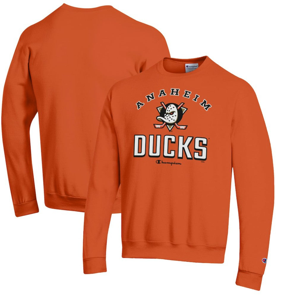 Anaheim Ducks - Champion Eco Powerblend Crewneck Sweatshirt Orange