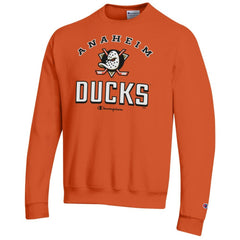 Anaheim Ducks - Champion Eco Powerblend Crewneck Sweatshirt Orange