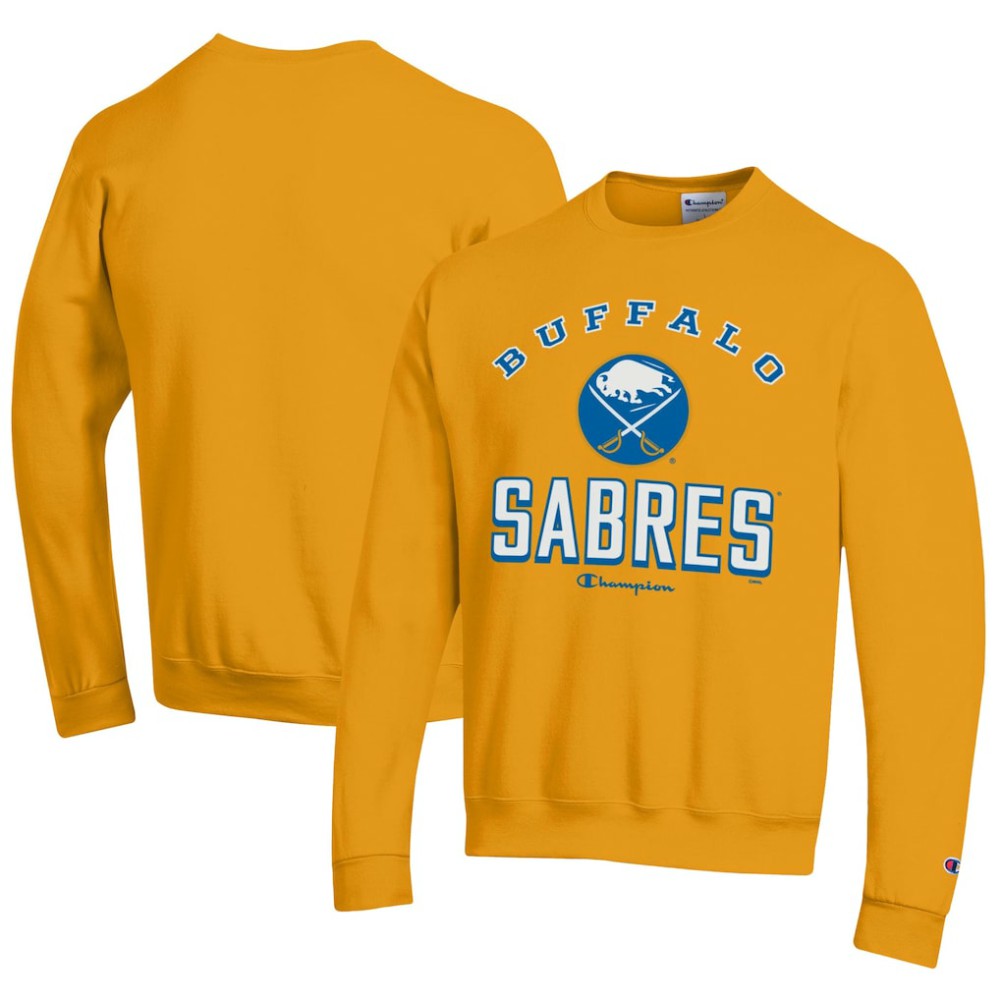 Buffalo Sabres - Champion Eco Powerblend Crewneck Sweatshirt Gold
