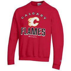 Calgary Flames - Champion Eco Powerblend Crewneck Sweatshirt Red