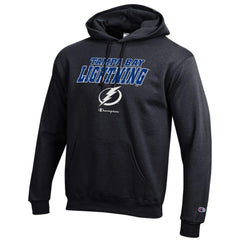 Tampa Bay Lightning - Champion Eco Powerblend Pullover Hoodie Black