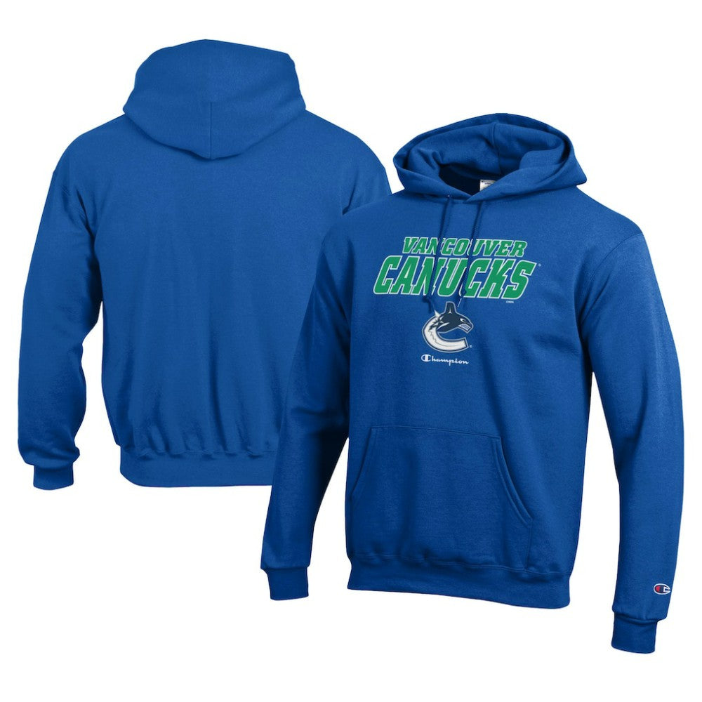 Vancouver Canucks - Champion Eco Powerblend Pullover Hoodie Royal