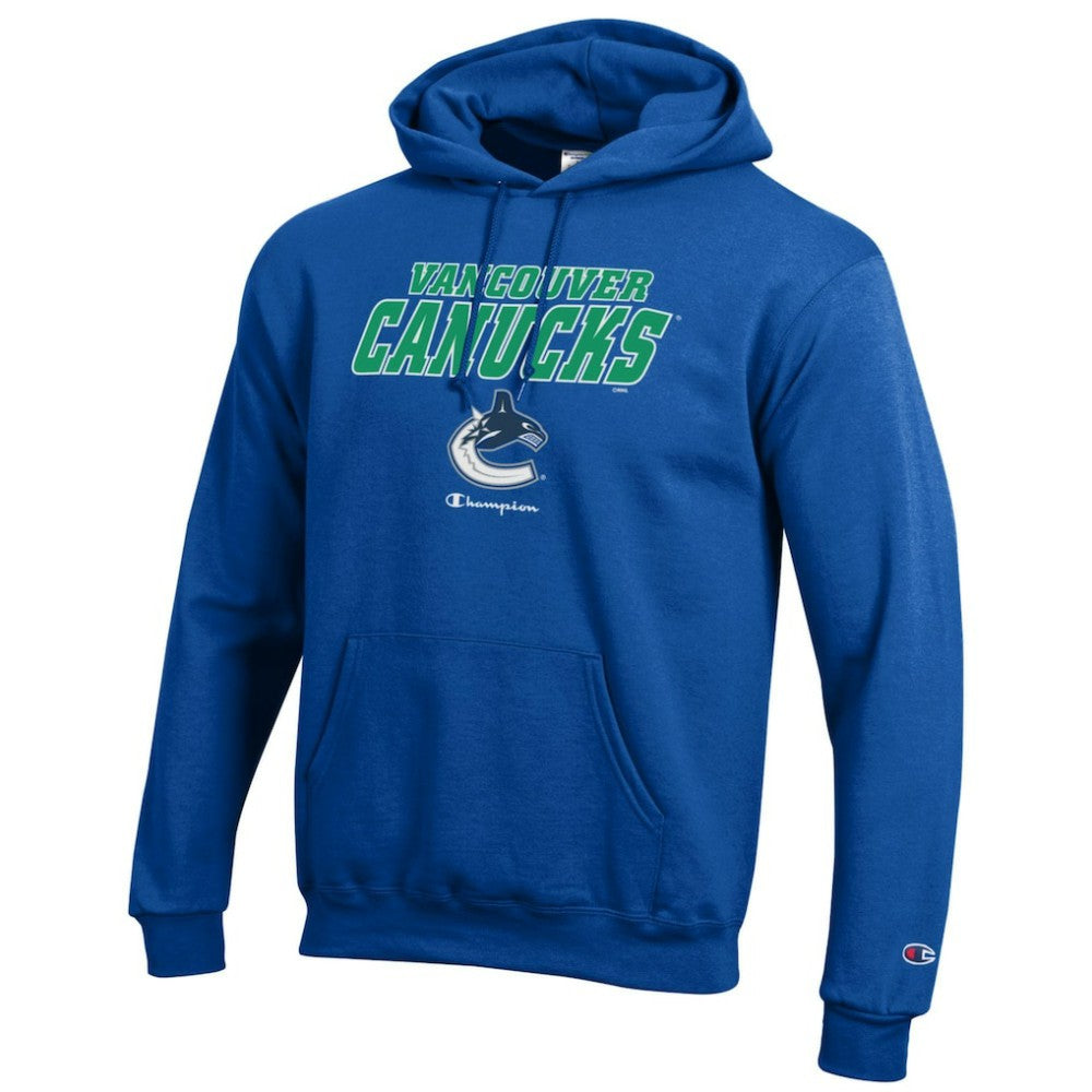 Vancouver Canucks - Champion Eco Powerblend Pullover Hoodie Royal