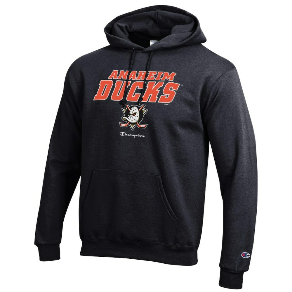 Anaheim Ducks - Champion Eco Powerblend Pullover Hoodie Black