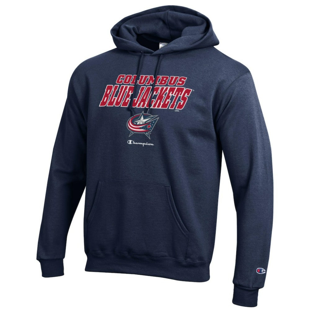 Columbus Blue Jackets - Champion Eco Powerblend Pullover Hoodie Navy