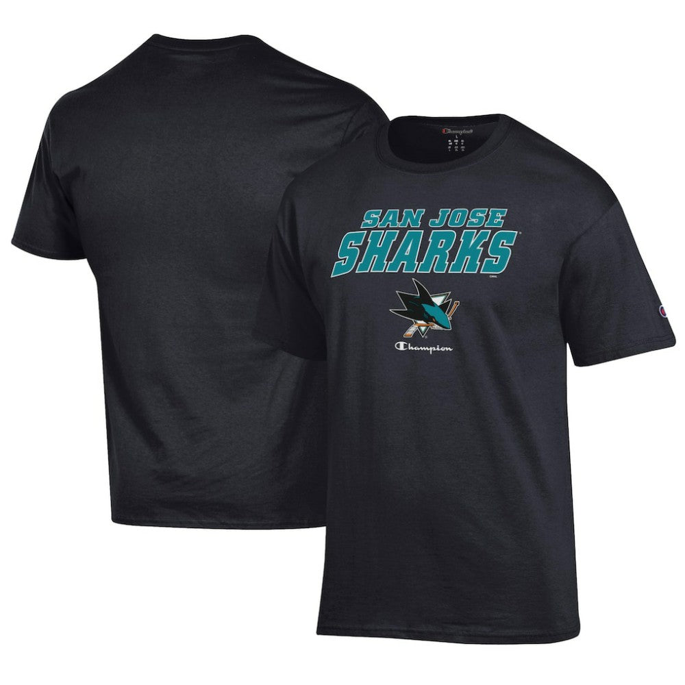 San Jose Sharks - Champion Jersey T-Shirt Black