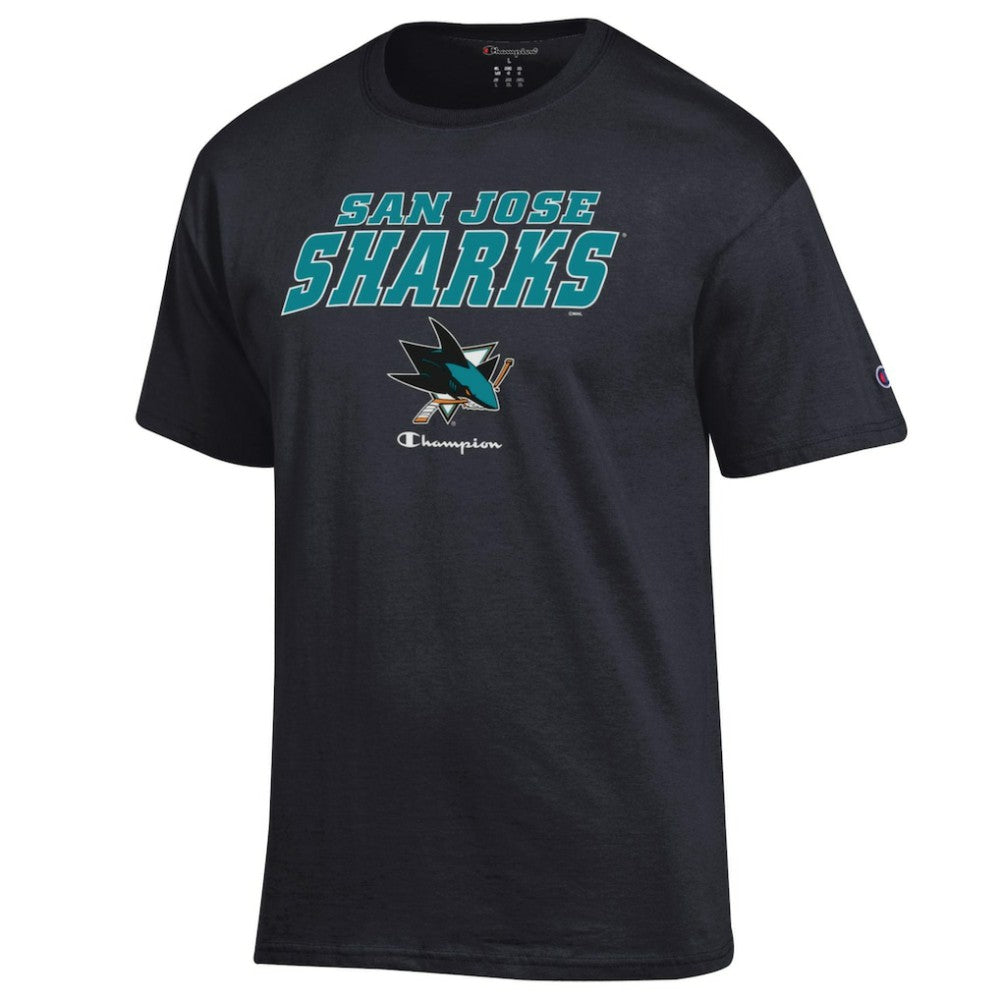 San Jose Sharks - Champion Jersey T-Shirt Black