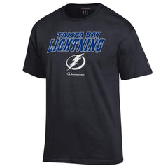 Tampa Bay Lightning - Champion Jersey T-Shirt Black