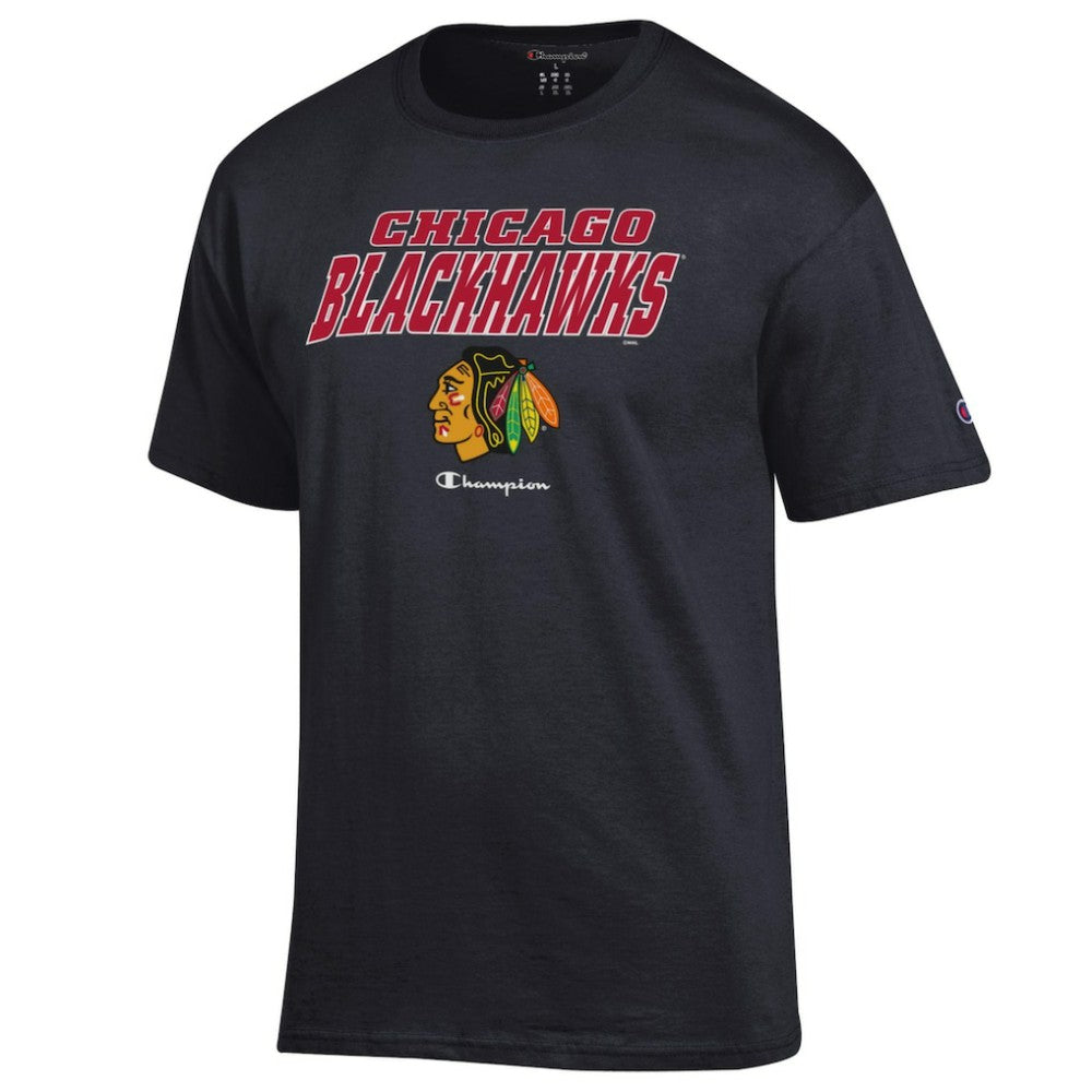 Chicago Blackhawks Champion Jersey T-Shirt Black