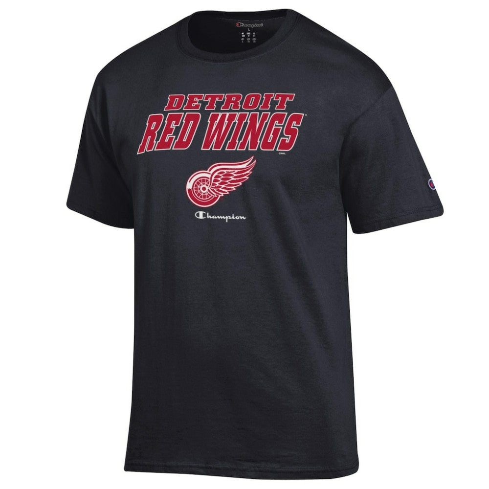 Detroit Red Wings - Champion Jersey T-Shirt Black