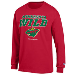 Minnesota Wild - Champion Long-Sleeve Jersey T-Shirt Red