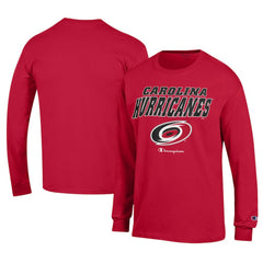 Carolina Hurricanes - Champion Long-Sleeve Jersey T-Shirt Red