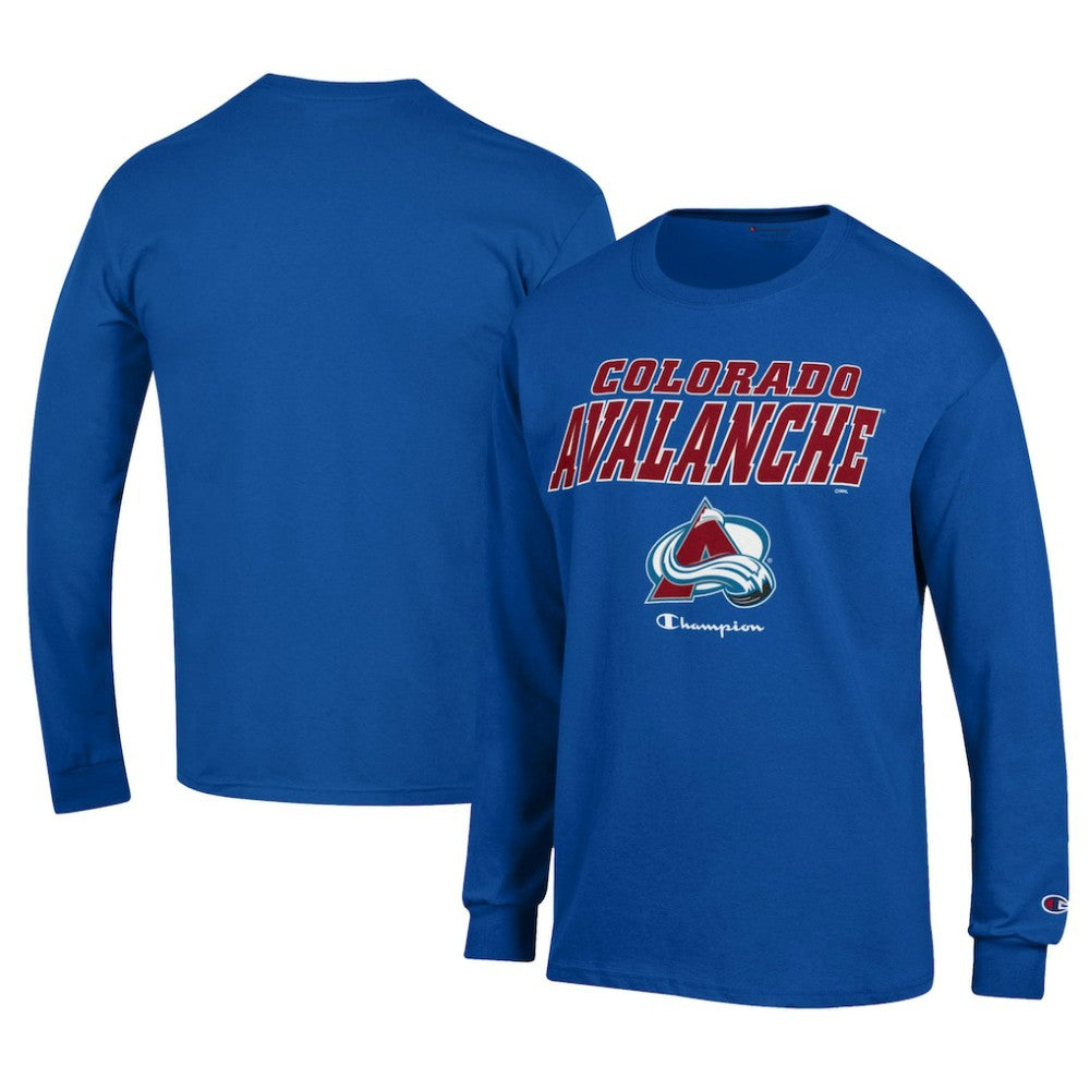 Colorado Avalanche - Champion Long-Sleeve Jersey T-Shirt Royal
