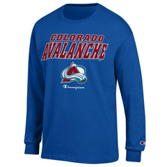 Colorado Avalanche - Champion Long-Sleeve Jersey T-Shirt Royal