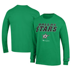 Dallas Stars - Champion Long-Sleeve Jersey T-Shirt Kelly Green