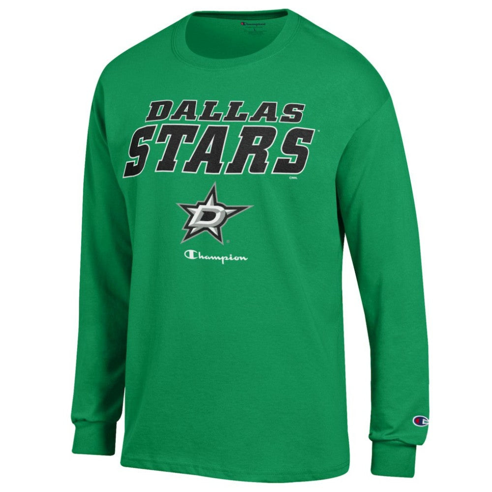 Dallas Stars - Champion Long-Sleeve Jersey T-Shirt Kelly Green