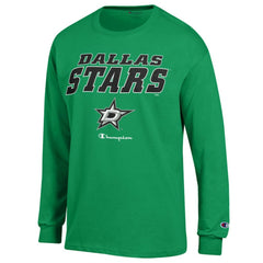 Dallas Stars - Champion Long-Sleeve Jersey T-Shirt Kelly Green