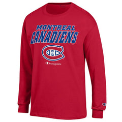 Montreal Canadiens - Champion Long-Sleeve Jersey T-Shirt Red