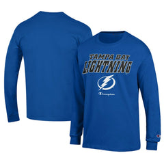 Tampa Bay Lightning - Champion Long-Sleeve Jersey T-Shirt Royal