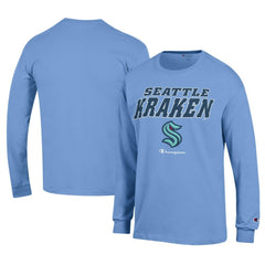 Seattle Kraken Champion Long-Sleeve Jersey T-Shirt Light Blue