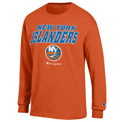 New York Islanders - Champion Long-Sleeve Jersey T-Shirt Orange