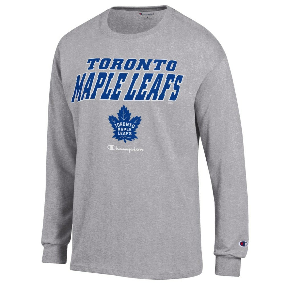 Toronto Maple Leafs - Champion Long-Sleeve Jersey T-Shirt Gray