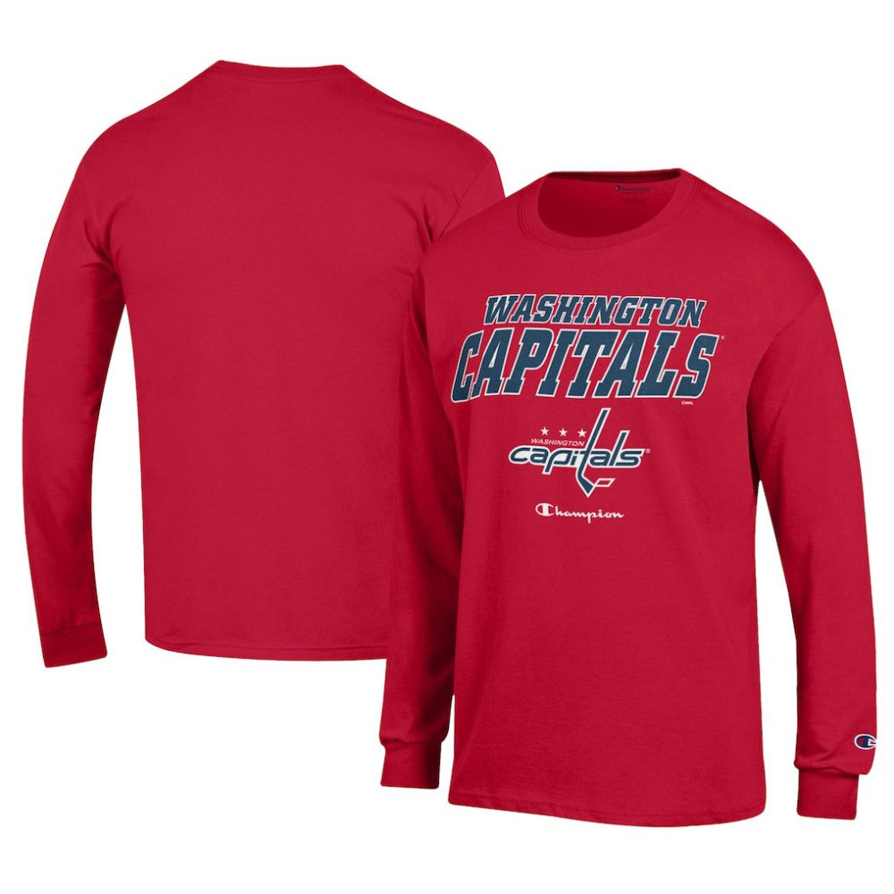 Washington Capitals Champion Long-Sleeve Jersey T-Shirt Red