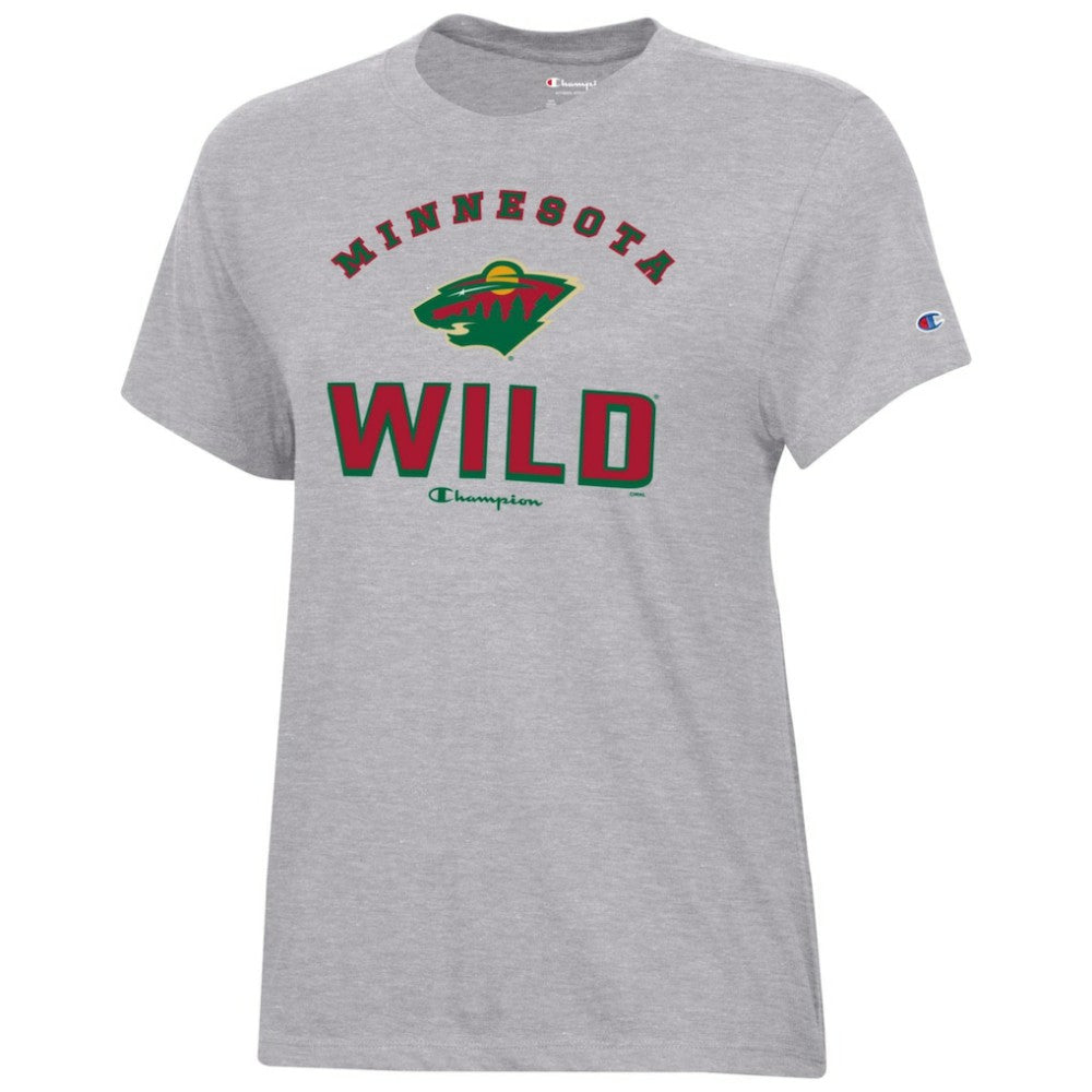 Minnesota Wild - Champion Women's Core T-Shirt Heather Gray