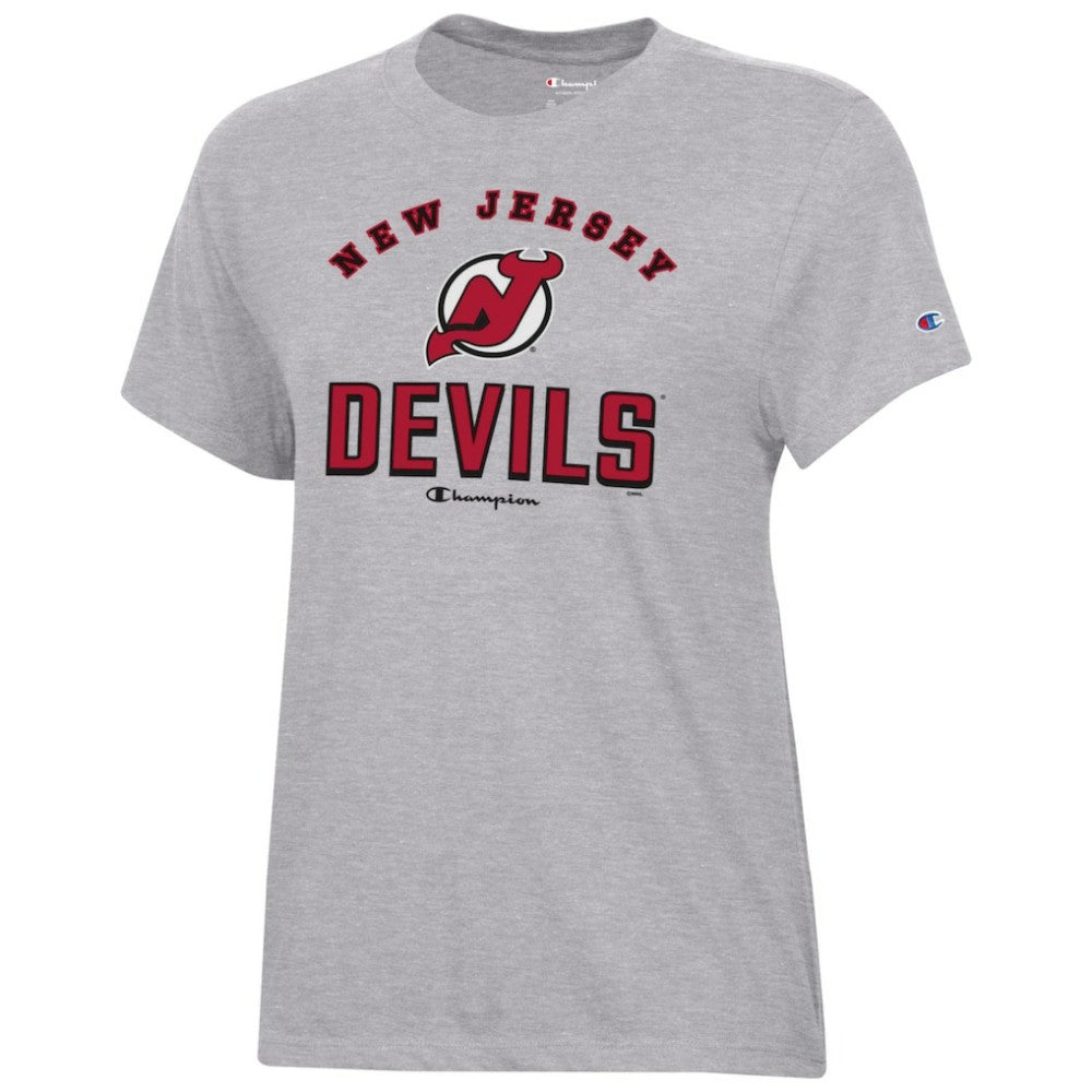 New Jersey Devils - Champion Women's Core T-Shirt Heather Gray