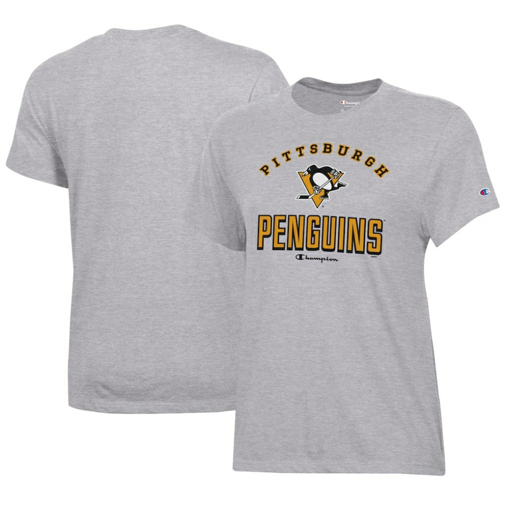 Pittsburgh Penguins Champion Women's Core T-Shirt Heather Gray