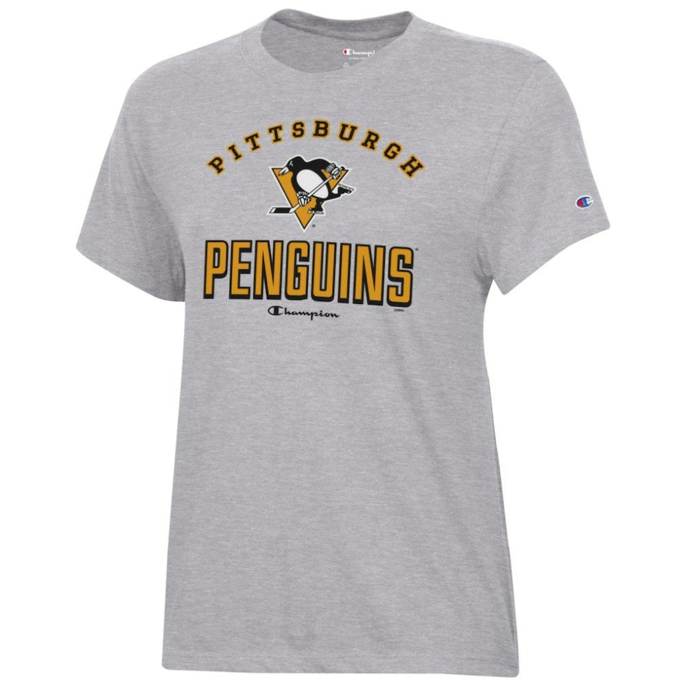 Pittsburgh Penguins Champion Women's Core T-Shirt Heather Gray