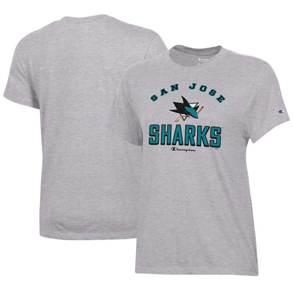 San Jose Sharks - Champion Women's Core T-Shirt Heather Gray