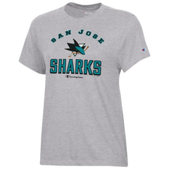 San Jose Sharks - Champion Women's Core T-Shirt Heather Gray