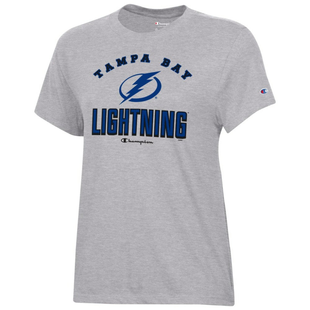 Tampa Bay Lightning - Champion Women's Core T-Shirt Heather Gray