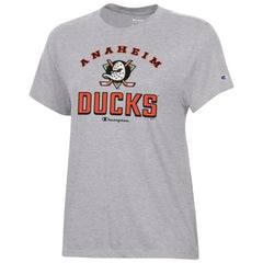 Anaheim Ducks - Champion Women's Core T-Shirt Heather Gray